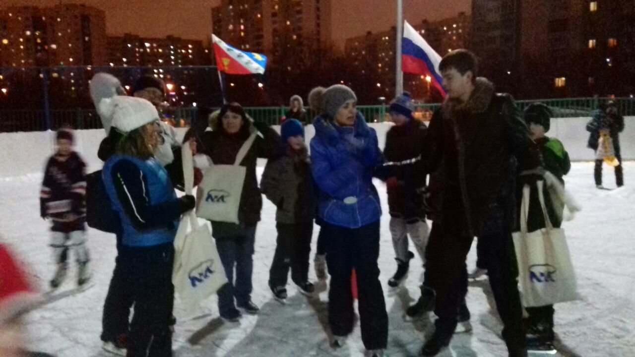 Торжественное открытие катка с искусственным льдом на ул. Белозерская, д. 10